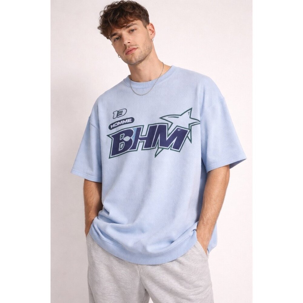 Blue Oversized/Cozy/Comfy Boohooman Sweater M 🩵